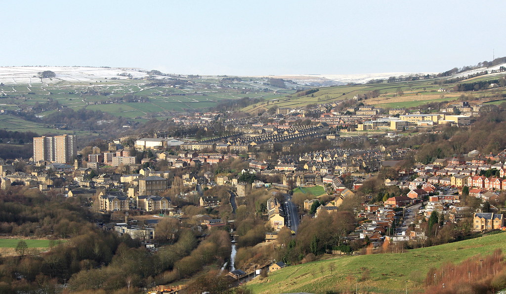 Sowerby Bridge from Albert Promenade. Halifax UK Andrea Moore Flickr