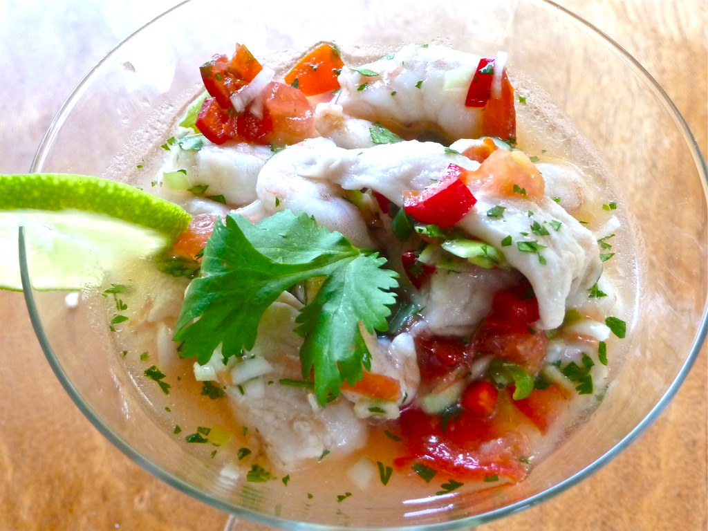 ceviche shrimp & rock fish ceviche artgirl63 Flickr