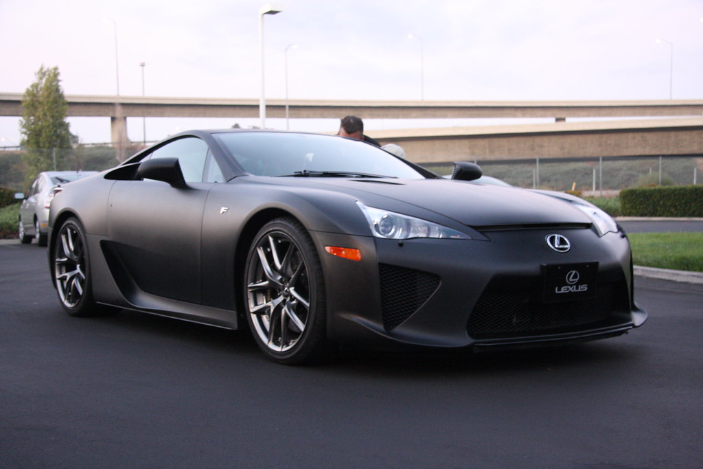 Matte Black and mean... Lexus LFA Cars and Coffee Flickr