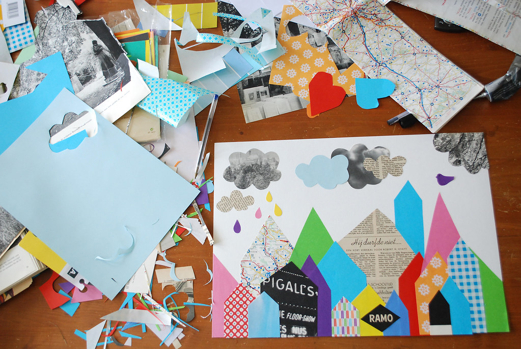 The process of making a collage I made a stepbystep DIY … Flickr