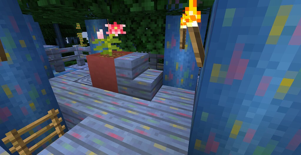 Rainbow Eucalyptus Multilevel Treehouse! (ExtraBiomesXL) Screenshots Show Your Creation