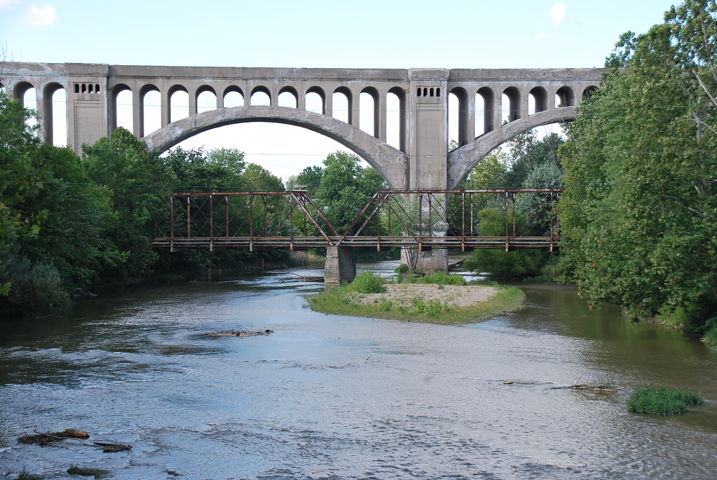 Big Four Bridge, Sidney, OH Gearhart Road Bridge in foregr… Flickr