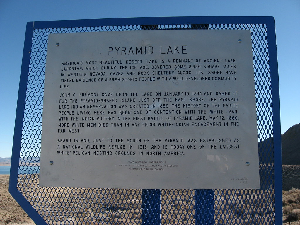 Pyramid Lake, Nevada Historical Marker No. 18, Near Sutcli… Flickr