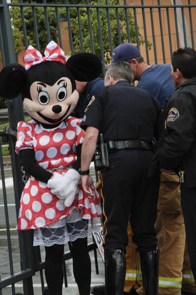 Minnie Mouse Arrested While Protesting Disney Rainforest D… Flickr
