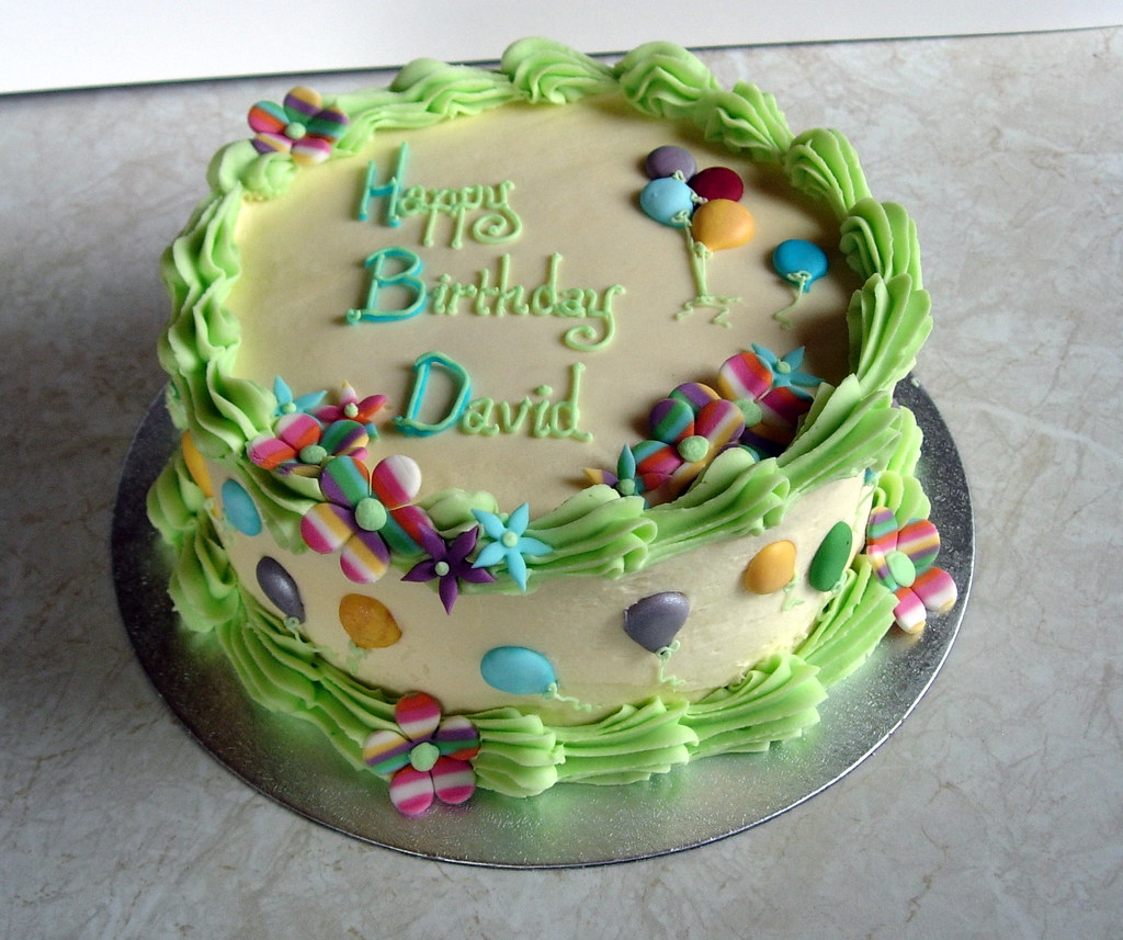 Happy birthday David Fun Flowers and balloons for male bir… www
