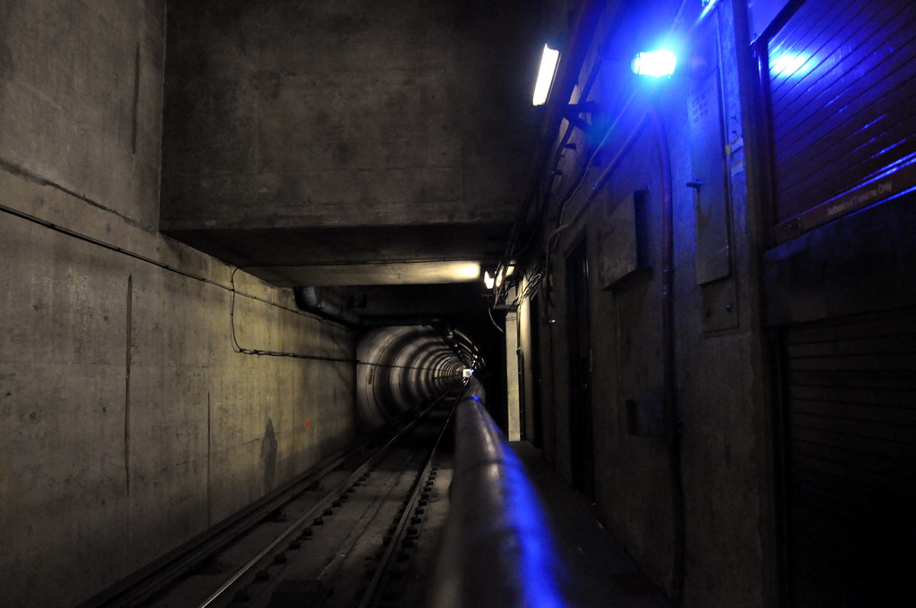 DC Subway Tunnel Looking down a subway tunnel from the low… Flickr