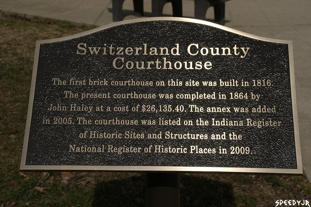 Historical Marker Switzerland County, Indiana Courthouse… Flickr