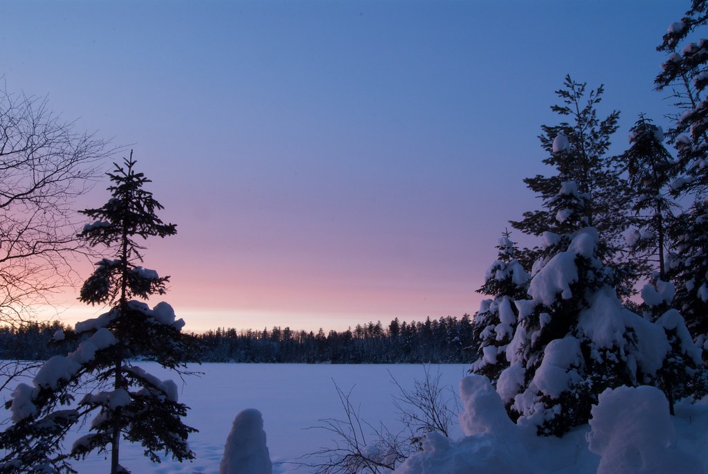 A Winter Sunset over Wilson Lake My friends Jenny and Pete… Flickr
