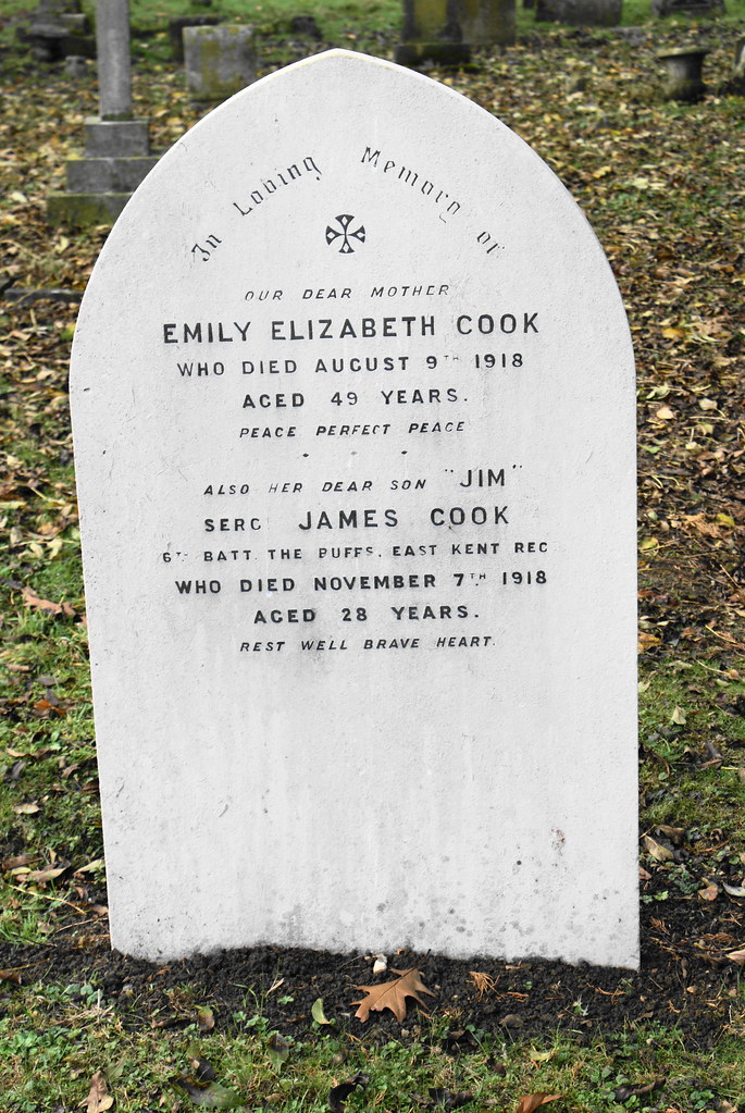 Sgt James Cook, 1918, War Grave, North Weald Sergeant "Jim… Flickr