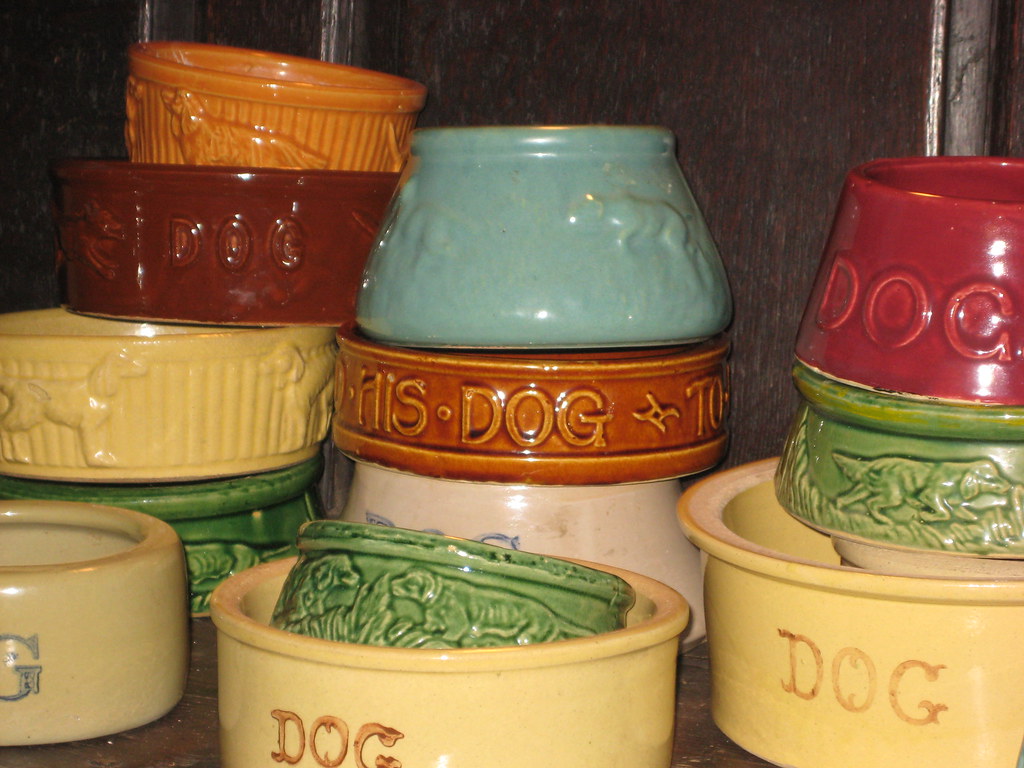 Vintage Dog Bowl Collection_1 A small sample of my collect… Flickr