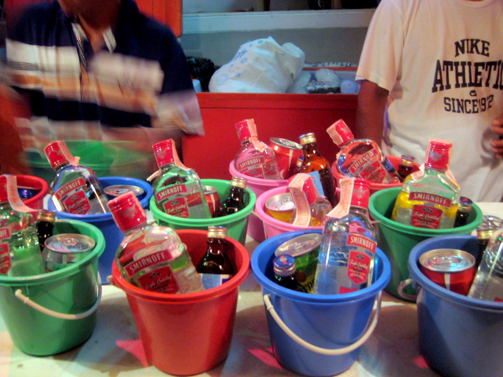 Full Moon Party buckets Full Moon Party's famous buckets, … Flickr