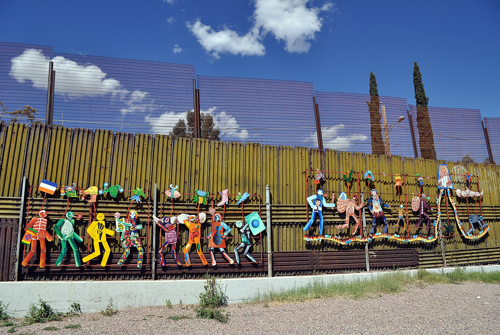 Wall Mural in Nogales A painted metal mural attached to th… Flickr