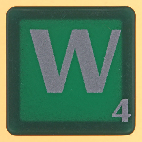 scrabble letter W Scrabble 60th Anniversary edition Leo Reynolds