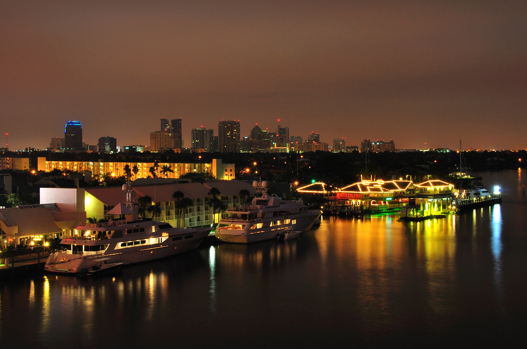 Fort Lauderdale Skyline at Night Simon Rimmington Flickr