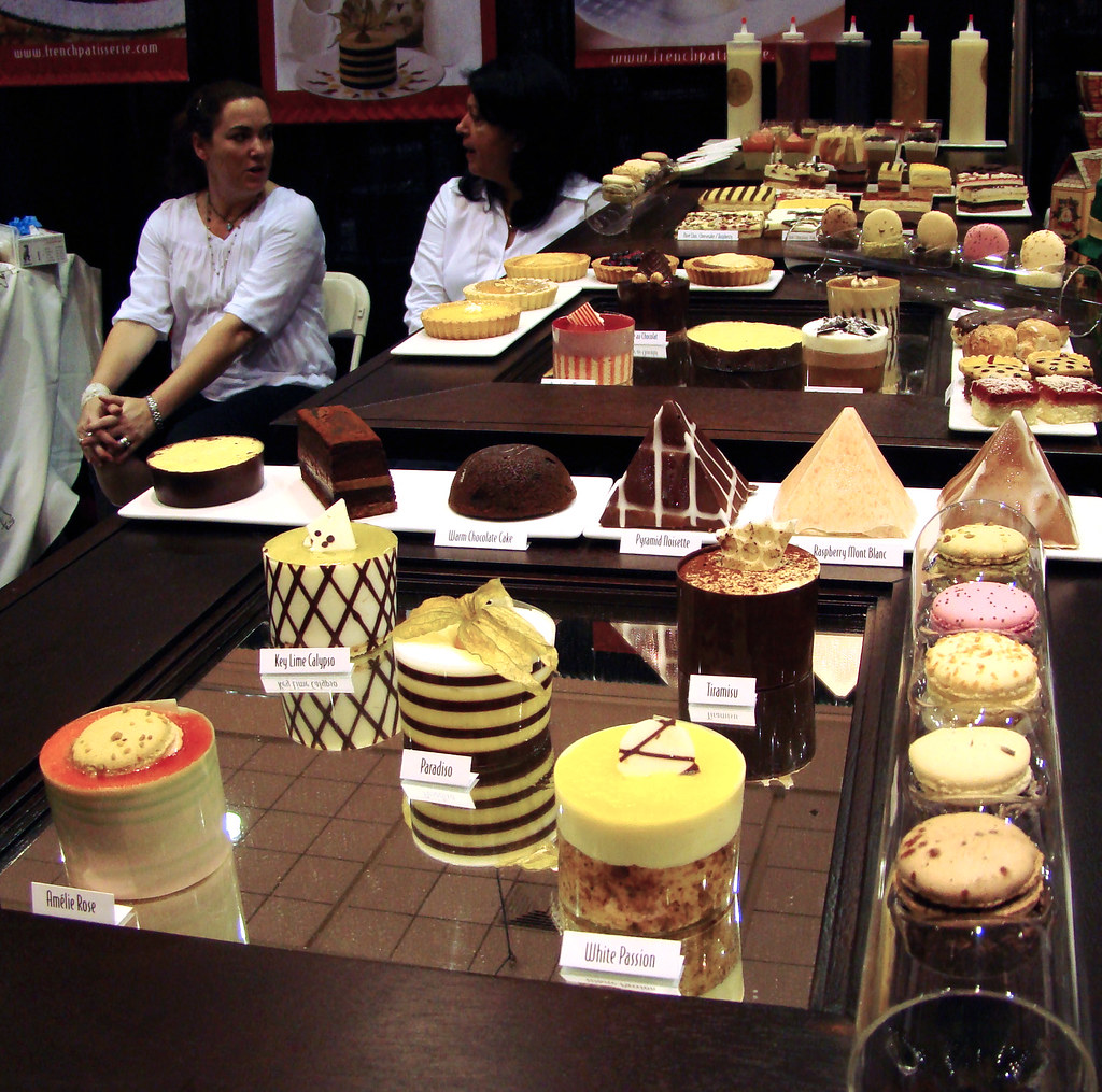 The French Patisserie Desserts display Blogged here godut… Flickr