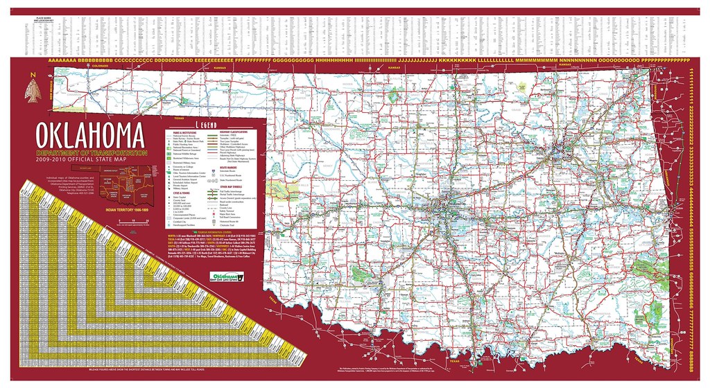 Oklahoma large map Large state highway map of Oklahoma, pu… Flickr