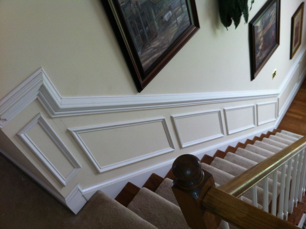 wainscoting on stairs The Finishing Company Richmond Va Flickr