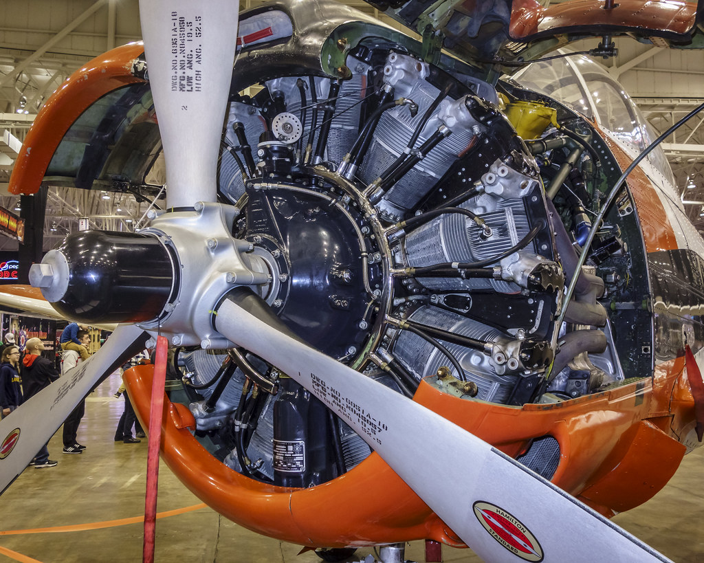 T-28 Trojan: Engine Detail | T-28 "Trojan" (Navy B Model) bu… | Flickr