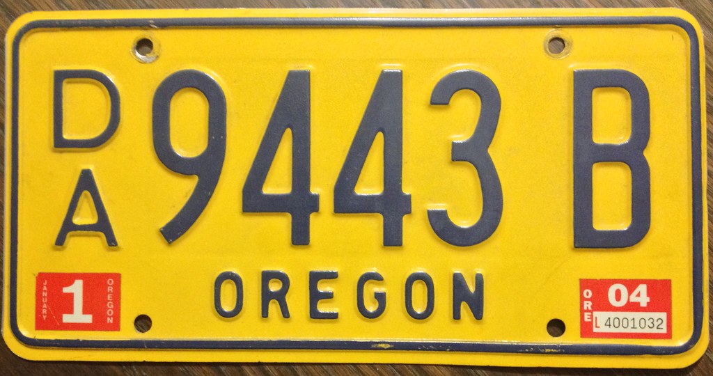 OREGON 2004 DEALER LICENSE PLATE Jerry "Woody" Flickr