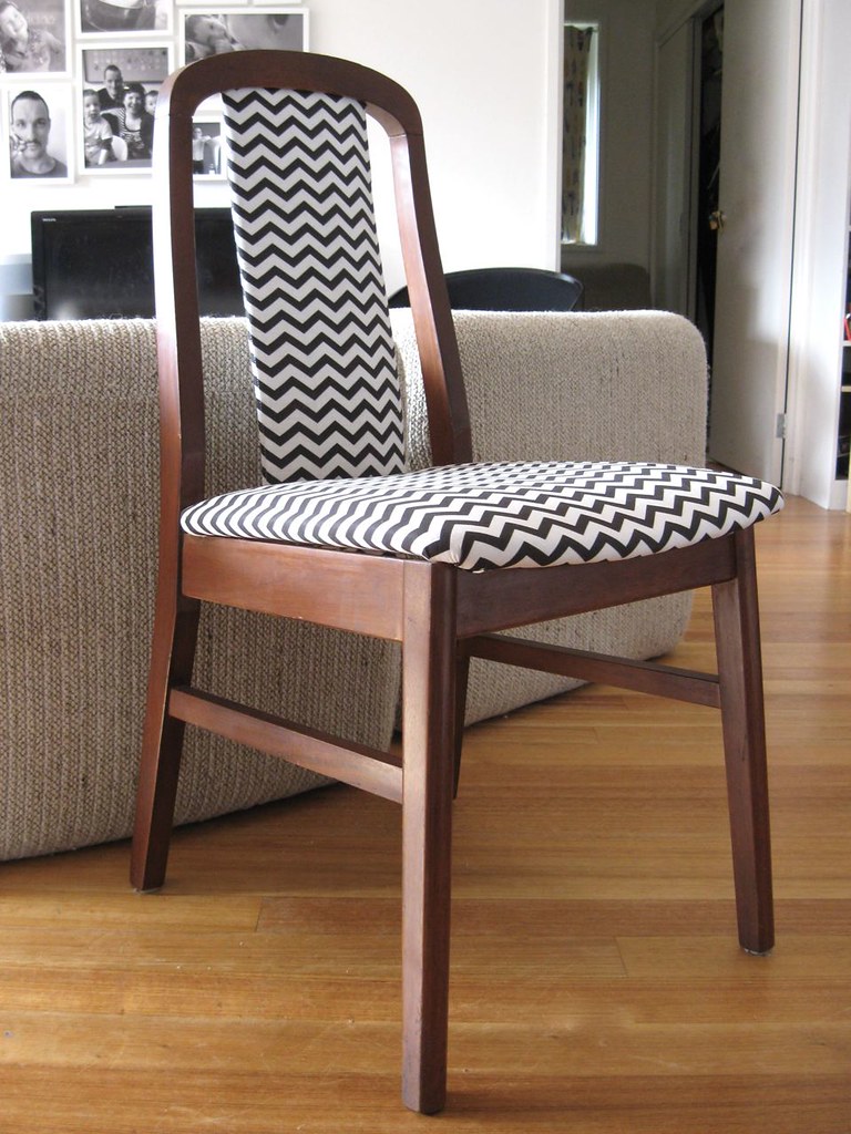 Chevron dining chair An old dining chair gets a new life i… Flickr
