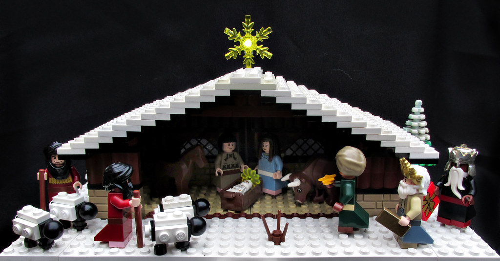 Merry Christmas I made a Lego nativity scene this year. Pr… Flickr