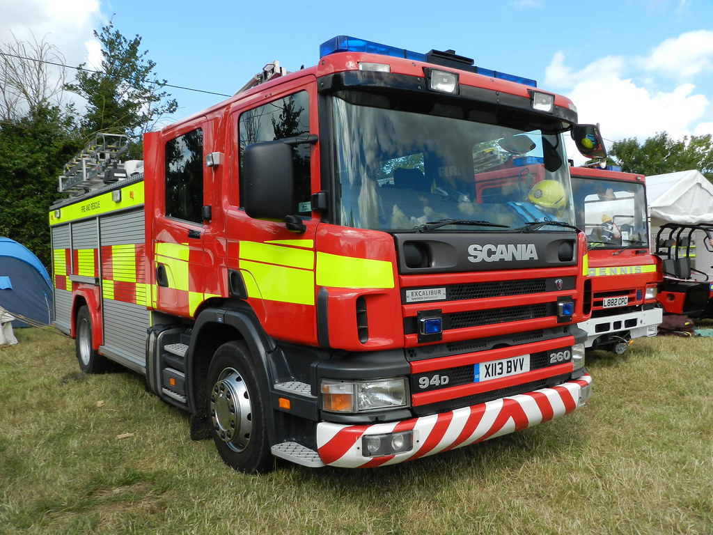 X113BVV 2000 Scania 94D Fire Engine - Ex Northants Fire Se ...