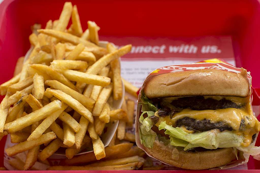 InNOut Animal style DoubleDouble with fries well done Flickr