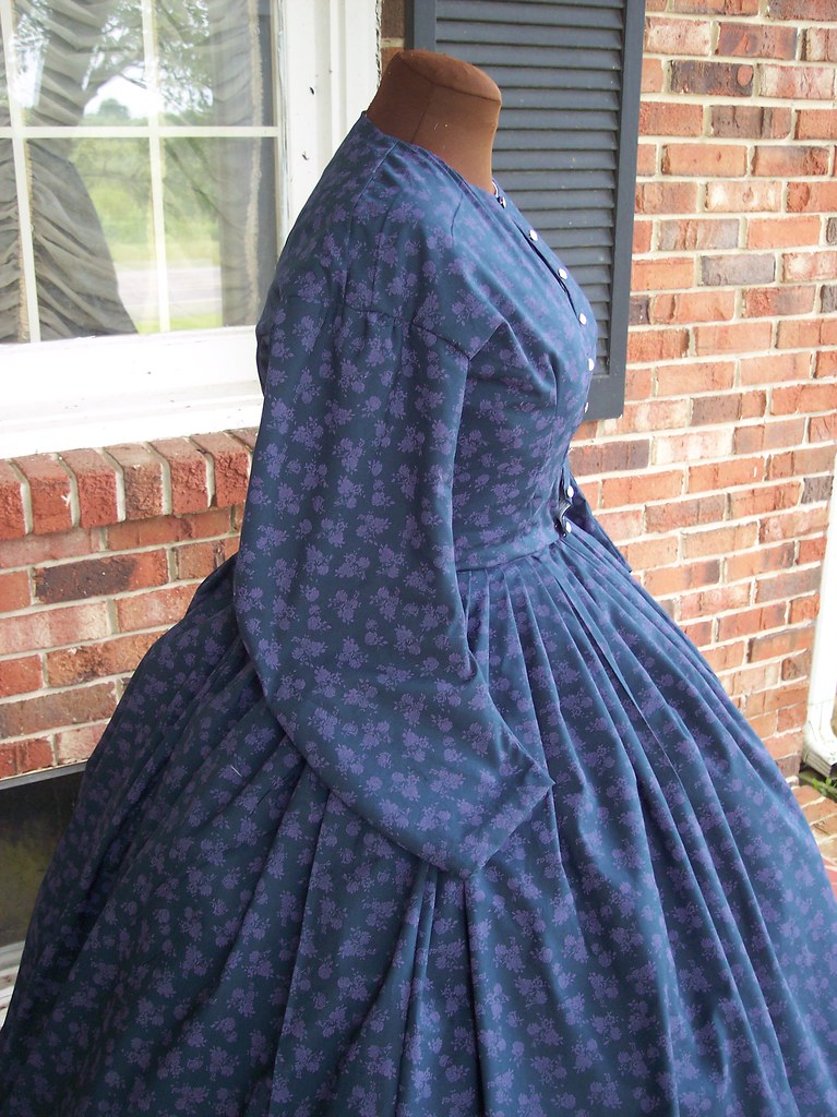 midnight blue cotton civil war dress 30 inch waist availab… Flickr