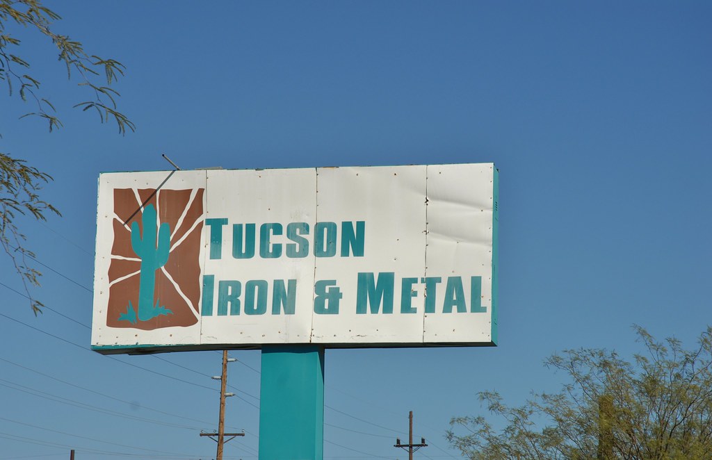 20131018 Tucson Iron & Metal Scrap Yard Sign lasertrimman Flickr