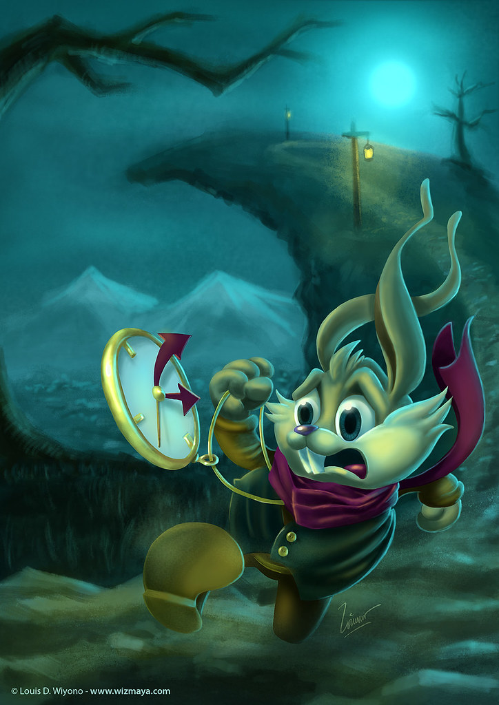 Time Rabbit The famous Alice In Wonderlands running