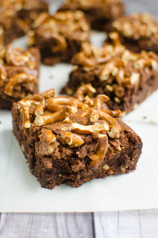 Peanut Butter Pretzel Brownies Fake Ginger