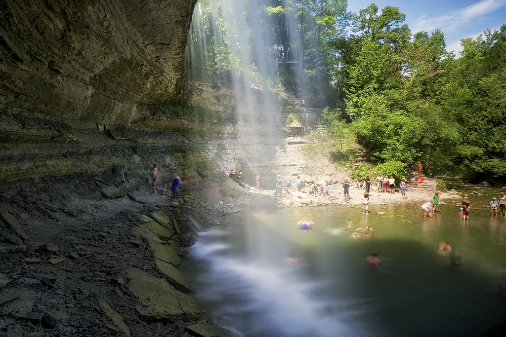 bridal veil falls, manitoulin island, ontario Behind the f… Flickr
