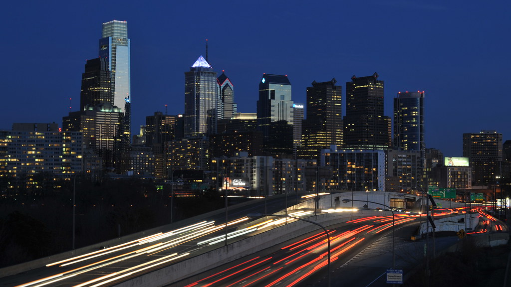 Philadelphia Night Skyline Philadelphia night time skyline… Flickr