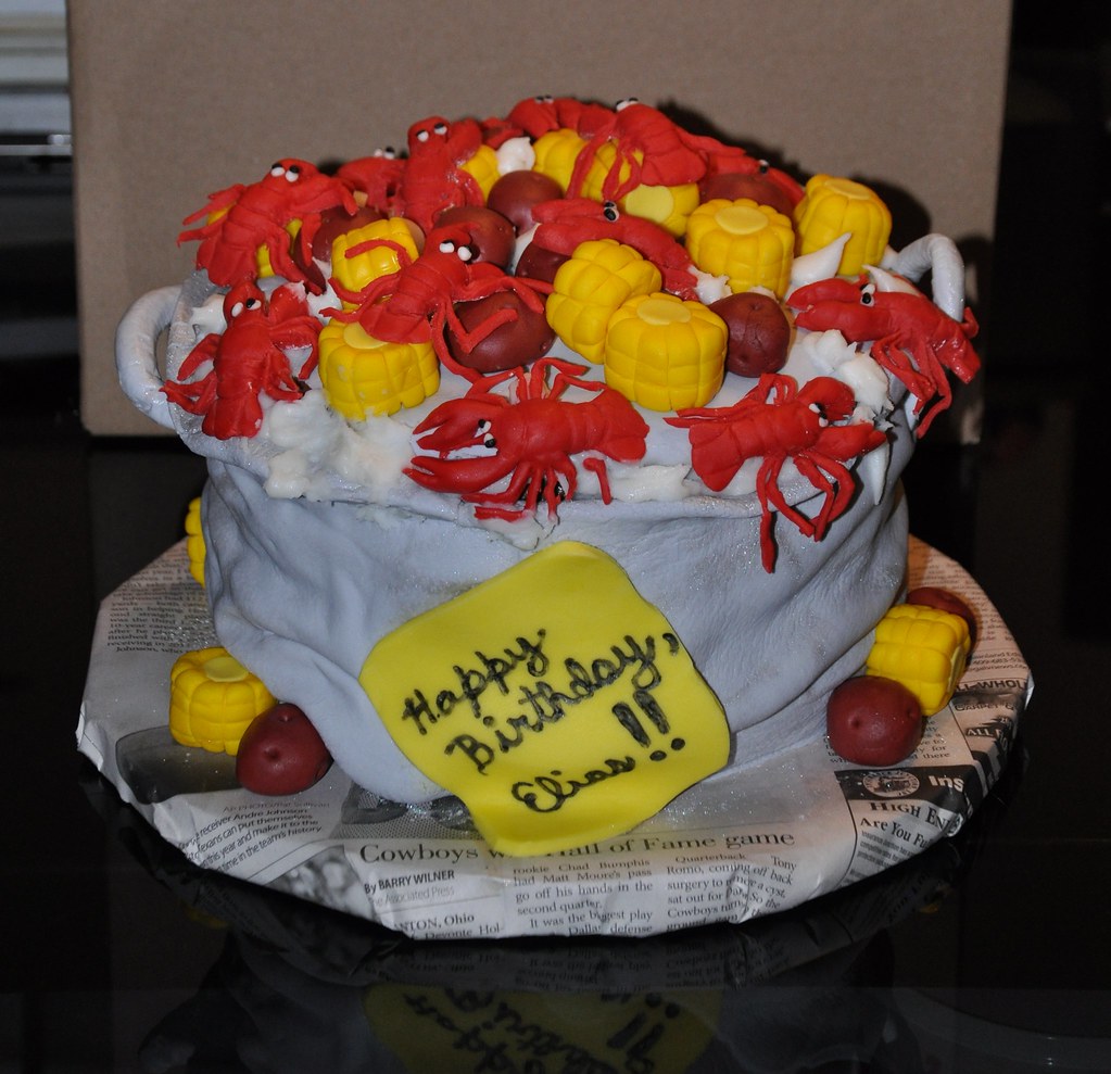 Crawfish boil custom birthday cake Crawfish boil cake for … Flickr