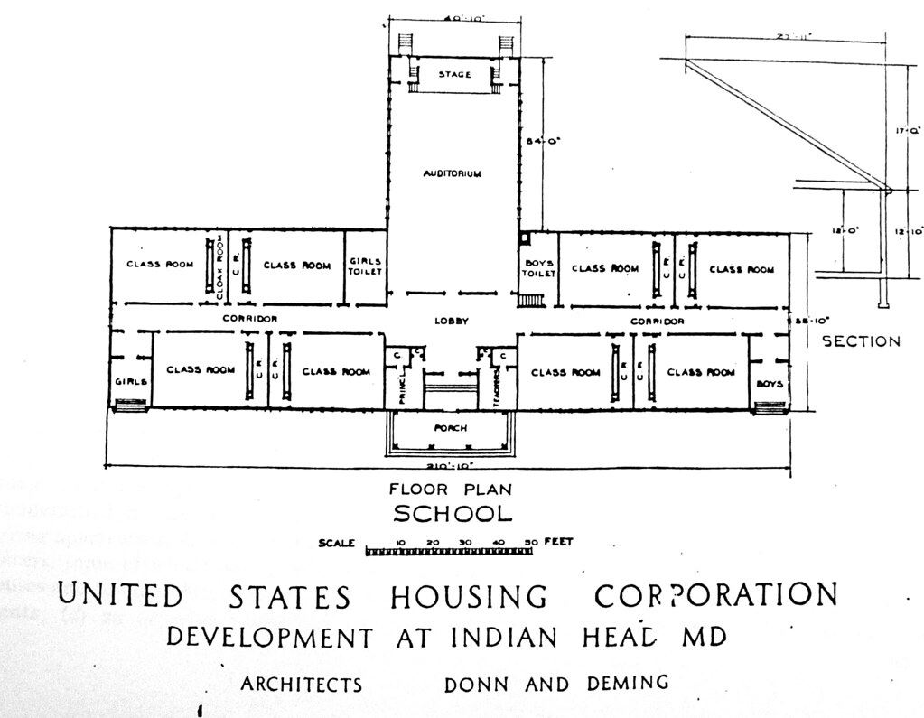 Indian Head Md Public School Floor Plan The Public School Flickr