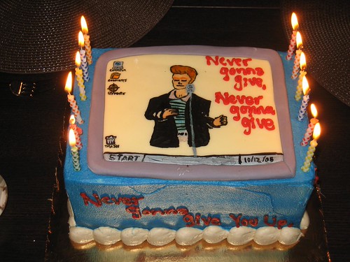 Rickrolled Birthday Cake Thanks, Grant and Valerie. For my… Flickr