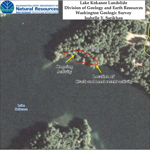 Lake Kokanee closeup map, south of Lake Cushman, Mason Co… Flickr