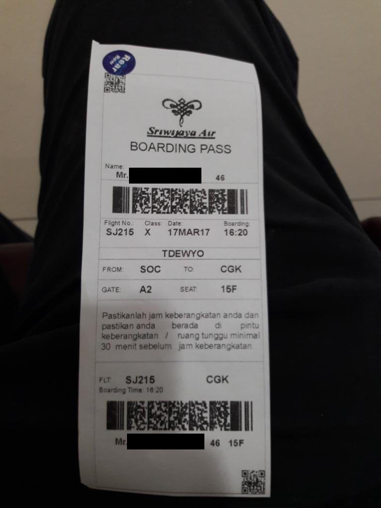 Another Indonesian Domestic Flight with Sriwijaya Air