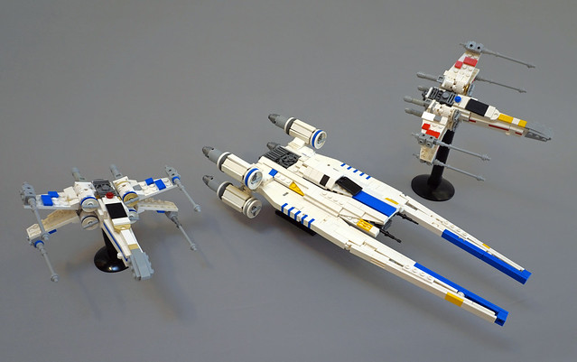 Midscale LEGO Uwing & Blue Squadron Xwing from Rogue One The Brothers Brick The Brothers