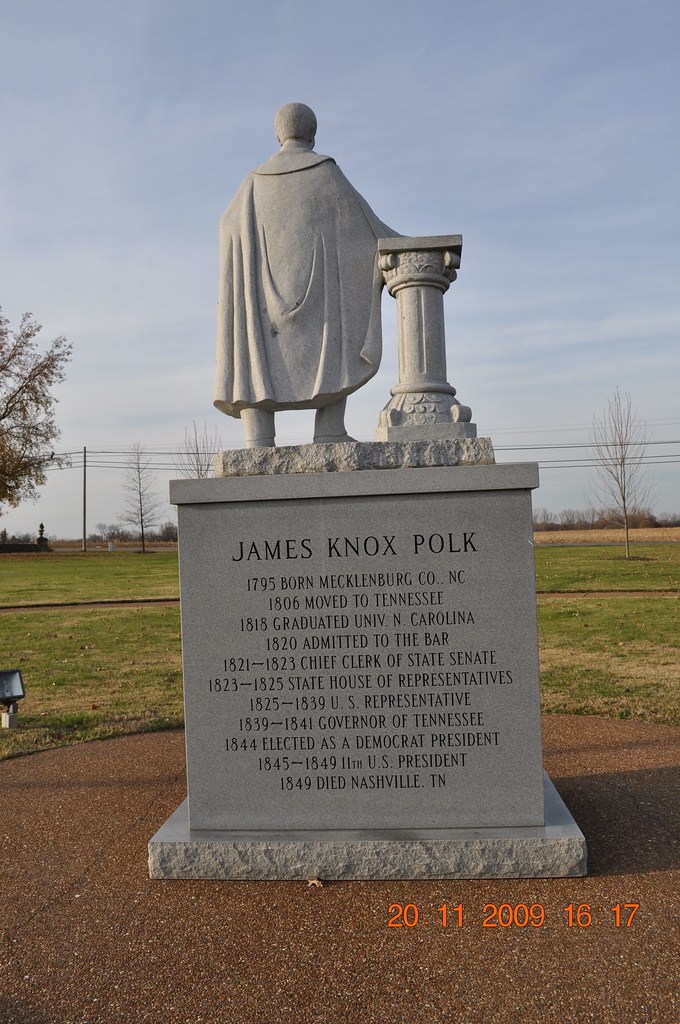 James K Polk Tombstone Marker at Polk Memorial Gardens Flickr