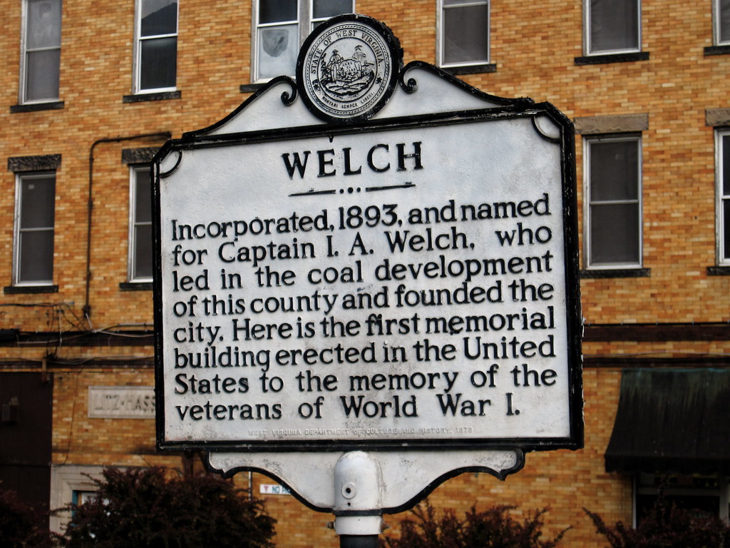 Welch, West Virginia Historic marker that describes Welch,… Flickr