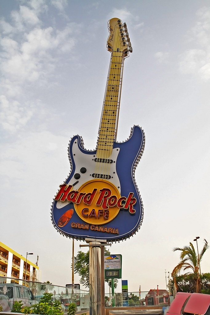 Hard Rock Cafe Gran Canaria Guitarra simbolo de la cadena … Flickr
