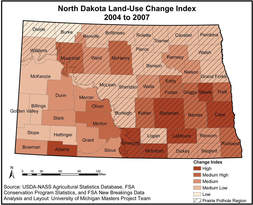 Plots Map North Dakota North Dakota LandUse Change North Dakota’s change index r… Flickr