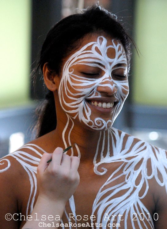 body painting process shot from when i had just begun pain… Flickr
