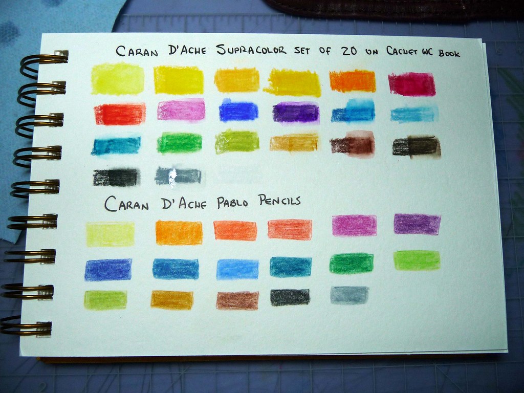 Caran D'Ache Supracolor and Pablo color charts on Cachet W… Flickr