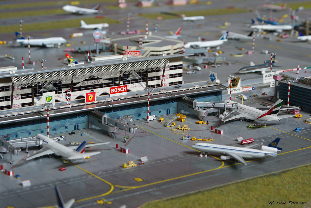 Airport scalemodel Planes are in scale 1500. William Scolaro Flickr