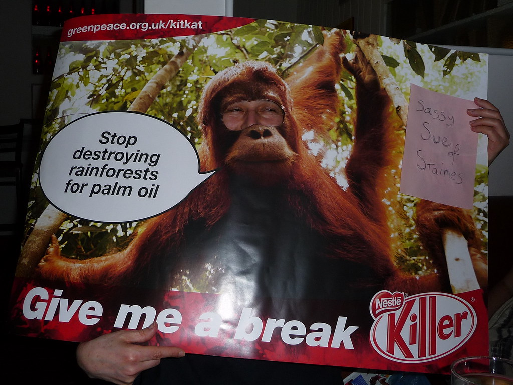 "Stop Nestle destroying rainforests for palm oil!" Say peo… Flickr
