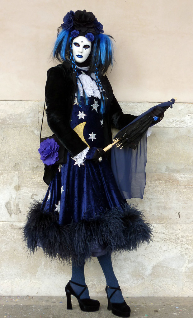 Character with blue hair and blue costume (P1000435a) Flickr