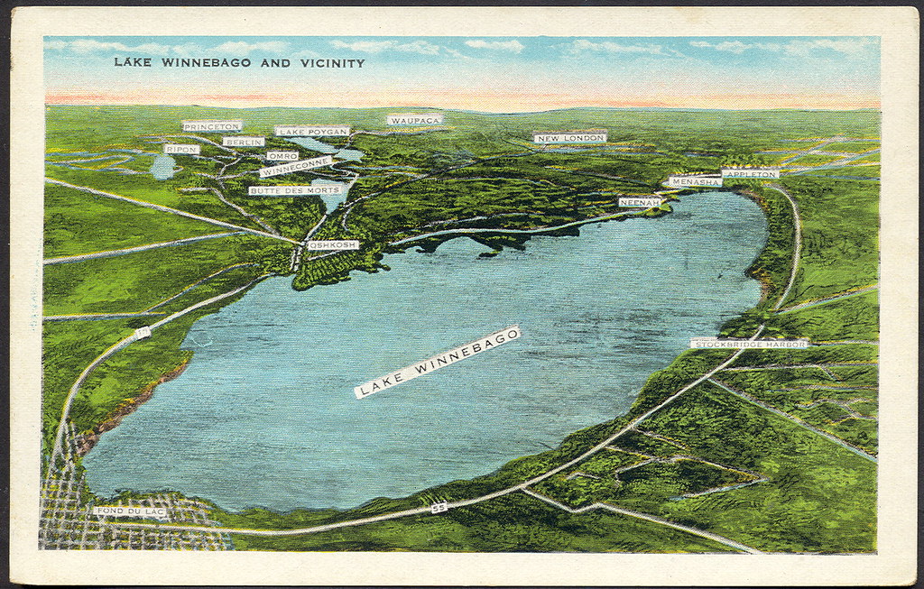 Oshkosh WI Highview of Lake Winnebago a large freshwater l… Flickr