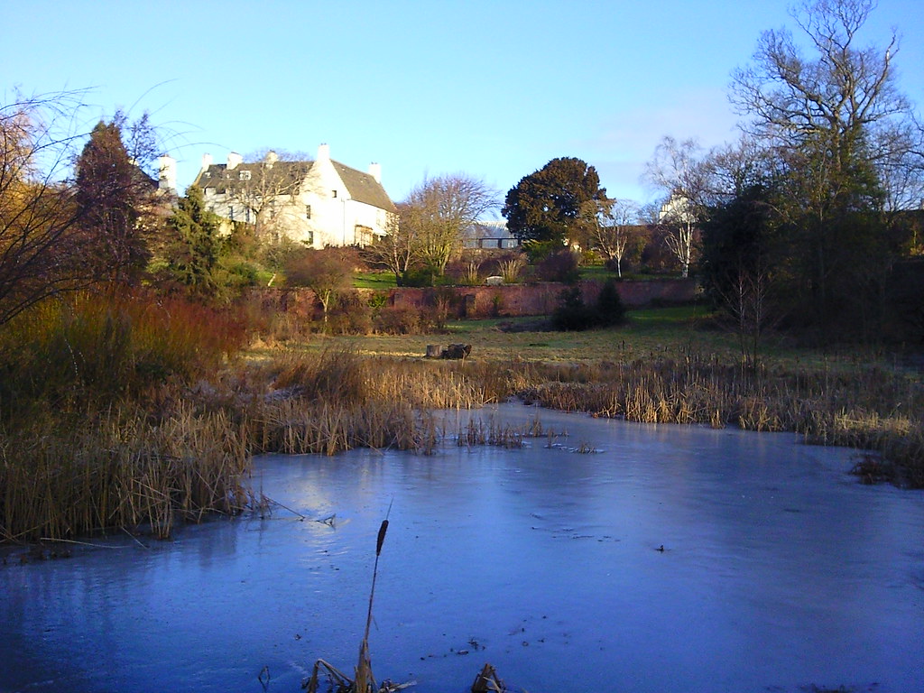 Inveresk Lodge Gardens Musselburgh The frozen pond at the … Flickr